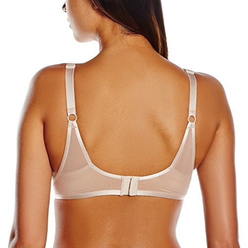 Playtex Ideal Beauty Soft Cup Bra Sujetador sin aros, Beige (Natural), 100D (Tamaño del fabricante:100 D) para Mujer