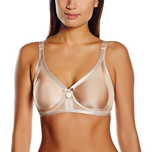 Playtex Ideal Beauty Soft Cup Bra Sujetador sin aros, Beige (Natural), 100D (Tamaño del fabricante:100 D) para Mujer