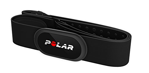 Polar H10 - Sensor de Frecuencia cardíaca Bluetooth con banda pectoral - Negro, M-XXL