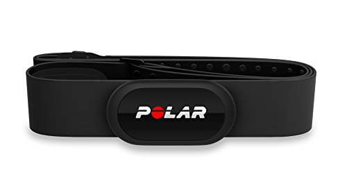 Polar H10 - Sensor de Frecuencia cardíaca Bluetooth con banda pectoral - Negro, M-XXL