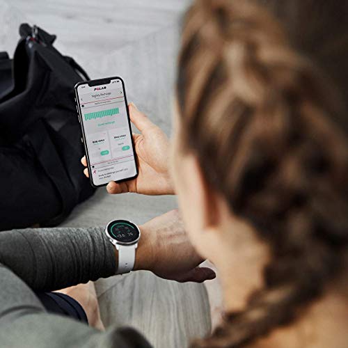 Polar Ignite – Reloj de fitness con GPS integrado, pulsómetro de muñeca, guías de entrenamiento -  hombre/mujer-  blanco M/L