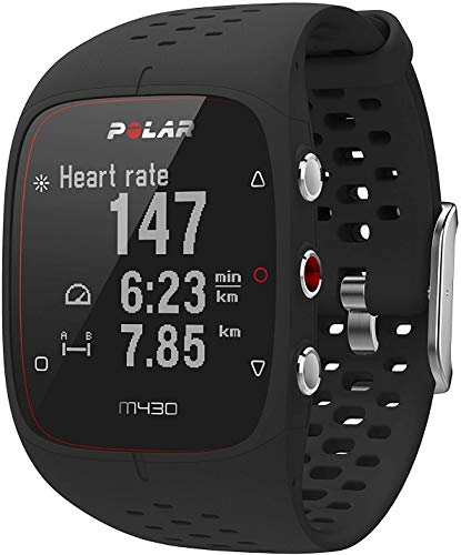 Polar M430 Reloj de Running con GPS, Adultos Unisex, Negro, S