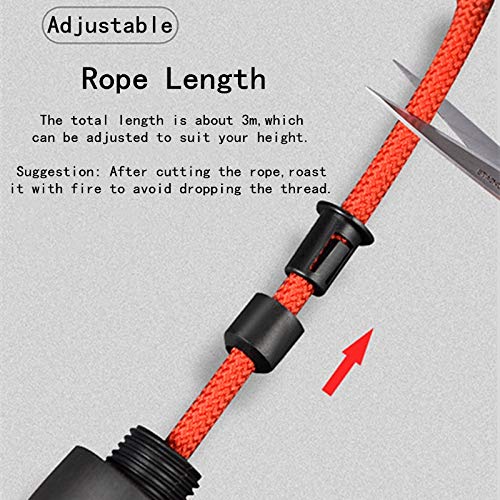 POPOTI Jump Rope, Weighted Jump Rope Adjustable Rope Aerobic Exercise Unisex Tangle-Free Skipping Rope Fitness Equipment with Foam Handles (210, 6MM)