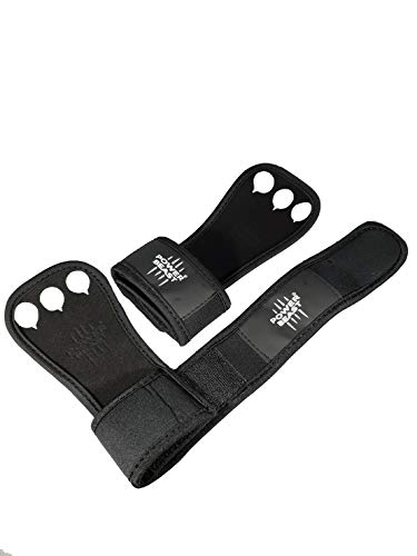 Power Beast Calleras Crossfit | 2 en 1 Guantes Sin Dedos y Muñequeras | Pesas, Gimnasio, Fitness, Calistenia, Musculación, Halterofilia, Dominadas | Protección Manos y Muñecas. Hombre y Mujer | 1 Par