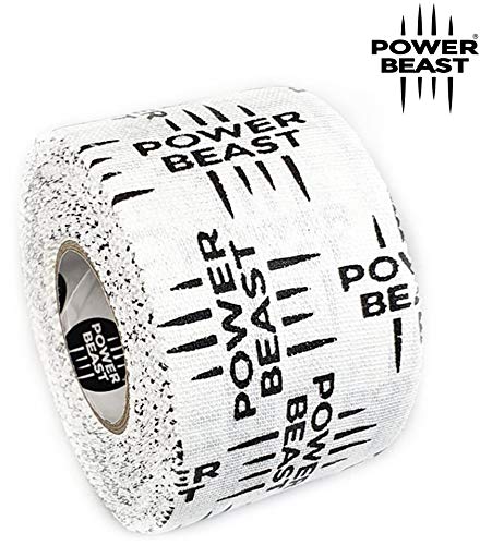 Power Beast Tape. Weight Lifting & Hook Grip Tape | Protege Pulgares y Dedos. Cinta Flexible Adhesiva. Entrenamiento Crossfit, Calistenia, Levantamiento de Pesas | Medida 3.8 cm x 9 m.