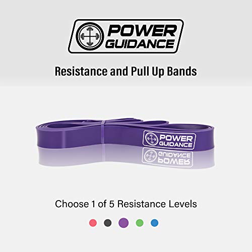 POWER GUIDANCE Bandas elásticas de resistencia - Pull Up ejercicio de la aptitud del entrenamiento Bandas Aparatos de gimnasia Inicio,Para yoga,pilates o rehabilitación -Mayor fuerza y movilidad- 100% Látex natural