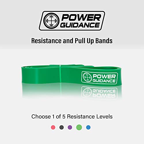 POWER GUIDANCE Bandas elásticas de resistencia - Pull Up ejercicio de la aptitud del entrenamiento Bandas Aparatos de gimnasia Inicio,Para yoga,pilates o rehabilitación -Mayor fuerza y movilidad- 100% Látex natural