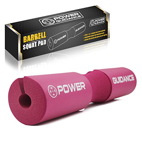 POWER GUIDANCE Barbell Squat Pad Protectora del Cuello y del Hombro Ideal para Squats, Lunges, Hip Thrusts, Levantamiento de Pesas