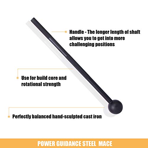 POWER GUIDANCE La maza de Acero desarrolla Perfectamente los músculos estabilizadores, Las articulaciones y la Fuerza Central