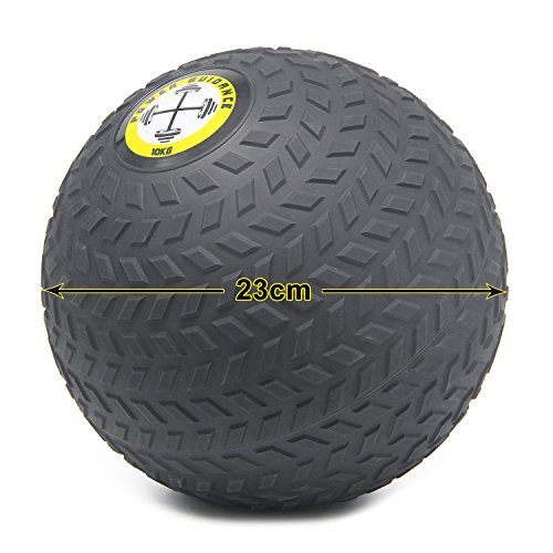 POWER GUIDANCE Slam Ball Balón Medicinal Antideslizante Ideal para los Ejercicios de Functional Fitness - 10kg