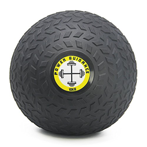 POWER GUIDANCE Slam Ball Balón Medicinal Antideslizante Ideal para los Ejercicios de Functional Fitness - 10kg