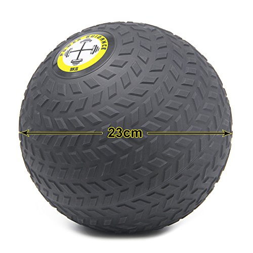 POWER GUIDANCE Slam Ball Balón Medicinal Antideslizante Ideal para los Ejercicios de Functional Fitness - 3kg