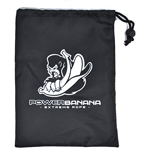 POWERBANANA Cuerda para Saltar a Alta Velocidad y Saltos Dobles. Comba de Saltar Fitness, Crossfit Hombre y Mujer, MMA y Boxeo. Cuerda Ajustable a tu Medida. Comba Profesional