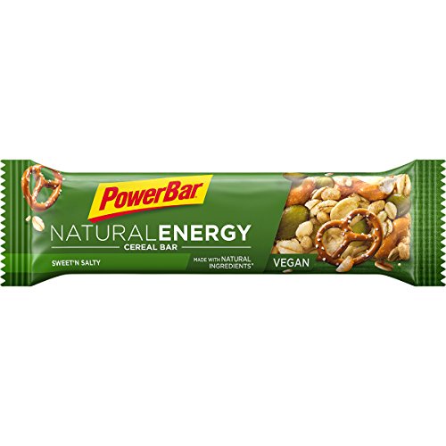 PowerBar Natural Energy Cereal Sweet'n&Salty 24x40g - Barras de Energía de Carbohidratos Veganos + Magnesio
