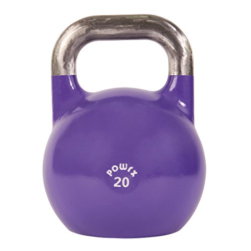 POWRX Kettlebell Pesa Rusa Competición 4-28 kg + PDF Workout (20 kg)