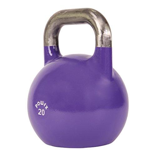 POWRX Kettlebell Pesa Rusa Competición 4-28 kg + PDF Workout (20 kg)