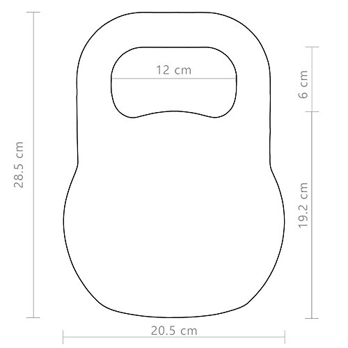 POWRX Kettlebell Pesa Rusa Competición 4-28 kg + PDF Workout (20 kg)