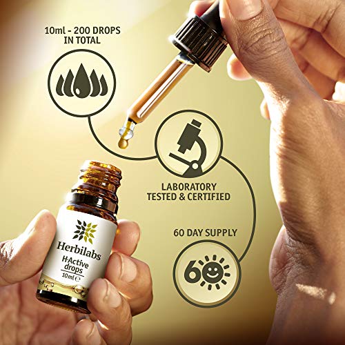 Premium Aceite de Semillas de Cañamo - Gotas Naturales 15% H-Active Hemp Oil | Para Alivio del Dolor & Ansiedad | Los Mejores Ingredientes de Cultivo Controlado | Aceites Esenciales Naturales 10ml