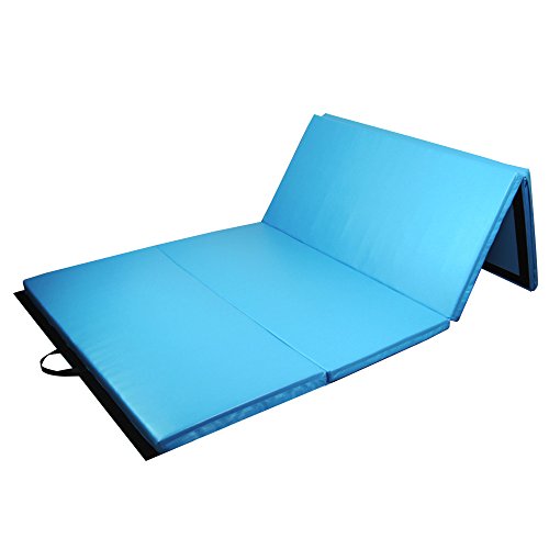 PRISP Colchoneta de Gimnasia 300 cm Plegable de Suave Espuma antiderrapante para Ejercicio Fitness y Gimnasia en Interiores y en casa; Largo: 300cm, Ancho: 120 cm, Grueso: 5 cm