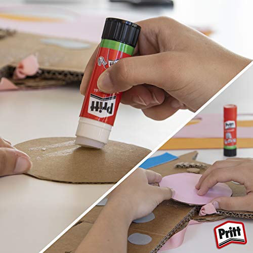 Pritt Barra Adhesiva, pegamento infantil seguro para niños para manualidades, cola universal de adhesión fuerte para estuche escolar y oficina, 2+1 x 22 g Pritt Stick