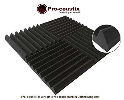 Pro-Coustix, Paneles de Espuma Acústica de Gran Calidad, Studio Grey