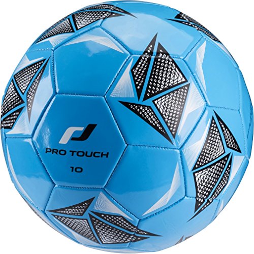 Pro Touch Force 10 - Balón de fútbol, Color Azul, Negro y Blanco, 5