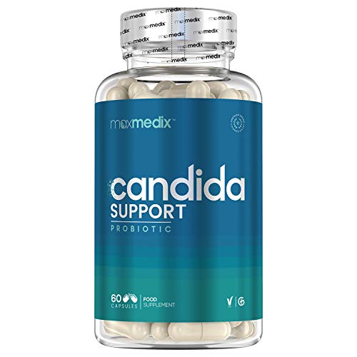 Probiótico Natural Cándida Support - Mejora Flora Intestinal y Sistema Inmunológico, Regula Niveles de Cándida, Con Lactobacillus Acidophilus y Bífidobacterias, Reduce Candidiasis, 60 Cápsulas