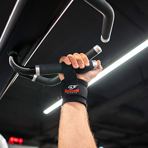 Profesionales Correas Levantamiento de Pesas con Acolchados Mmuñequeras para Gimnasio Fitness Culturismo Lifting Straps