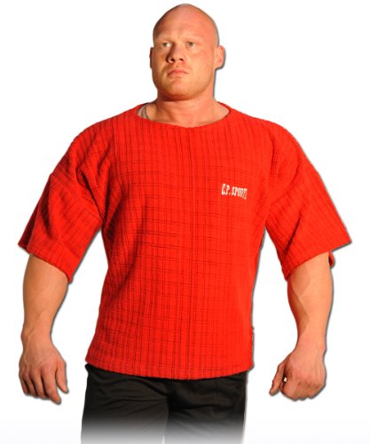 Profi-Gym-camiseta S8-1 - Colour: Rojo/Body Building camiseta, fitness T-Shirt - Ideal para hacer ejercicio en el gimnasio-Studio Rojo rojo Talla:xx-large