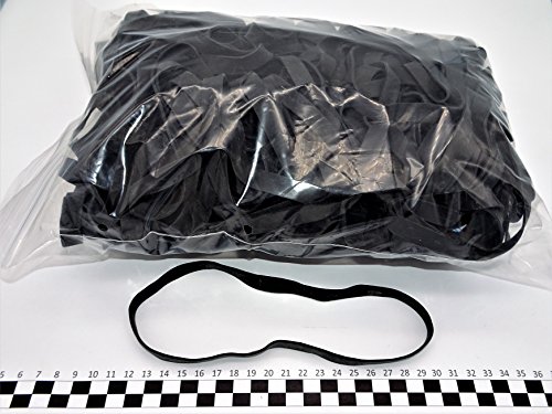 Progom - Gomas Elasticas - 200(Ø127) mm x 10mm - negro - bolsa de 1kg