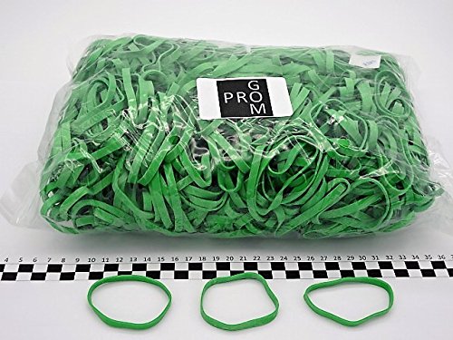 Progom - Gomas Elasticas - 70(ø45)mm x 5mm - Verde - bolsa de 1kg