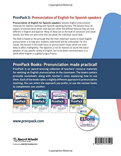 PronPack 5: Pronunciation of English for Spanish speakers