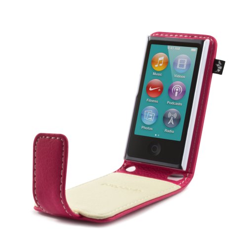 proporta® Funda con Tapa per Apple iPod Nano 7G de Piel sintética, Diseño Anti-Shock, Rosa