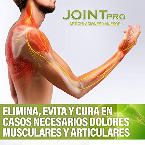 Protege y repara Articulaciones y Músculos | Elimina el Dolor, la Inflamación y Previene Lesiones | Acción Antiinflamatoria y Analgésica | Glucosamina + Condroitina + Colágeno + Calcio | 60 Caps.