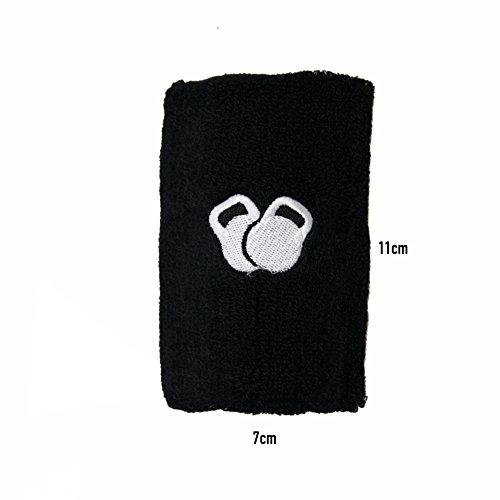 PROTONE® Pesa Rusa Muñeca y Brazo Protector - Par con Fino Diseño con protección Inserción para Protección - Negro, One Size