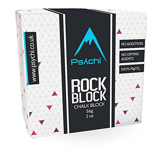 Psychi - Bloque de magnesio para Crossfit, Escalada, Levantamiento de Pesas, Gimnasia y Baile en Barra - Pack de 8