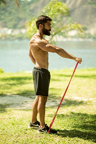 PULLUP & DIP Banda Elástica de Resistencia, Banda de Dominadas, Bandas Fitness, Pull-up Bands (Extra Ligero (Rojo))