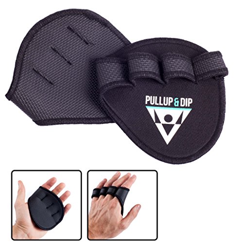 PULLUP & DIP Guantes De Agarre Fitness, Musculación, 1 Par De Almohadillas De Agarre De Neopreno, Almohadillas De Entrenamiento como Alternativa A Los Guantes De Entrenamiento para Un Agarre Máximo