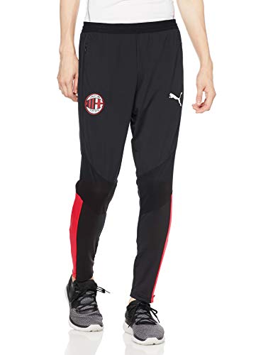 PUMA ACM Training Pants Pro with Zipped Pockets Chándal, Hombre, Black-Tango Red, L