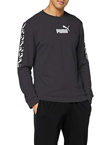 PUMA Amplified Crew TR Sudadera, Hombre, Puma Black, M