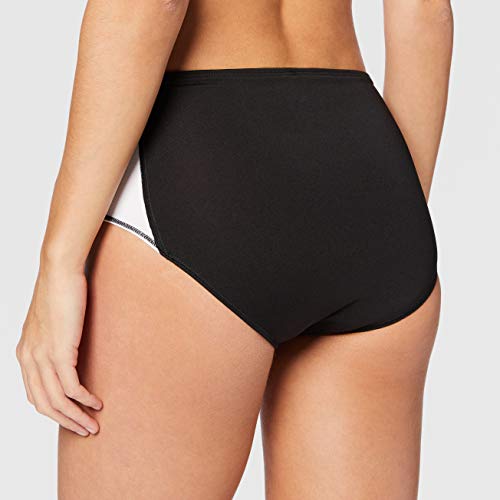 PUMA Cross The Line Brief W Mallas Deporte, Mujer, Black White, S