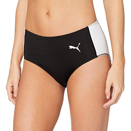 PUMA Cross The Line Brief W Mallas Deporte, Mujer, Black White, S