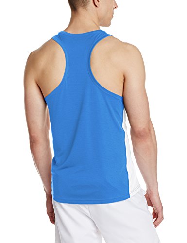 Puma Cross The Line Singlet Camiseta De Tirantes, Hombre, Team Power Blue White, M