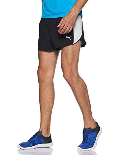 Puma Cross The Line Split Short Pantalones Cortos, Hombre, Black, XXL