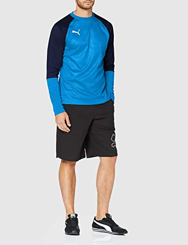 PUMA Cup Training Sweat Core Sudadera, Hombre, Azul (Electric Blue Lemonade/Peacoat), M