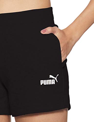 PUMA ESS Sweat Shorts TR Pants, Mujer, Cotton Black, S