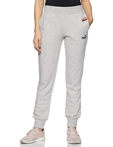 PUMA Essential TR Cl Pantalones de Chándal, Mujer, Gris (Light Gray Heather/Cat), M