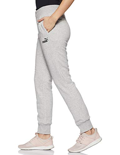 PUMA Essential TR Cl Pantalones de Chándal, Mujer, Gris (Light Gray Heather/Cat), XS