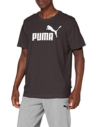 Puma Essentials LG T Camiseta de Manga Corta, Hombre, Negro (Cotton Black), XL