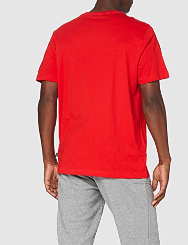 Puma Essentials SS M tee Camiseta de Manga Corta, Hombre, Rojo Red, S